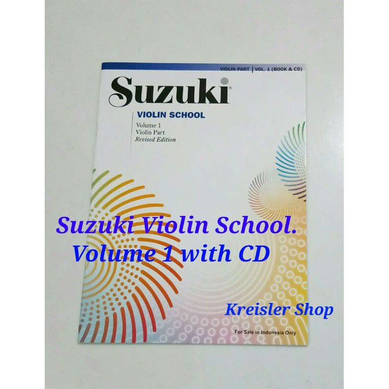 Buku biola pemula Suzuki Violin School with CD ada volume 1,2,3 silahkan pilih.