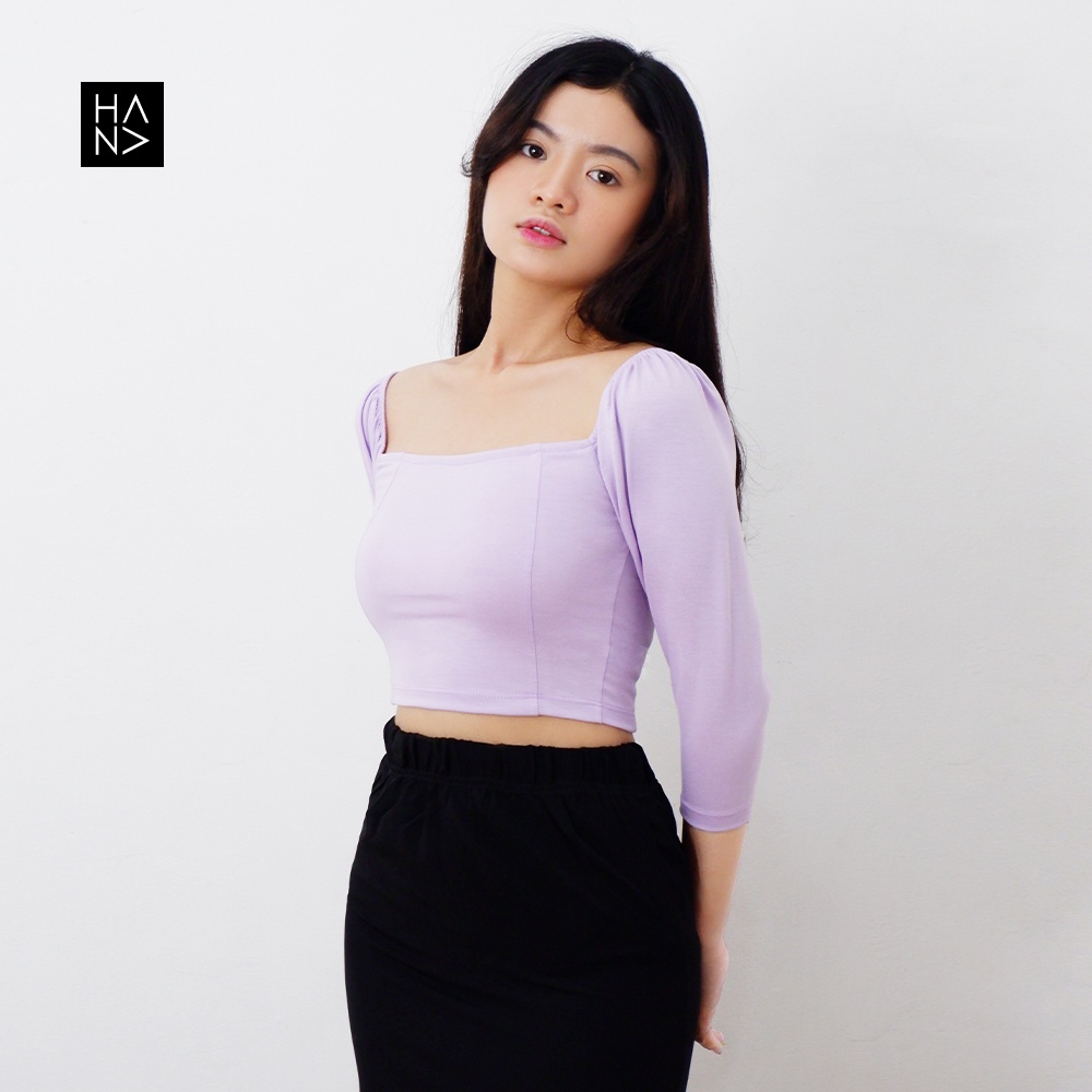 HanaFashion JKT - Patricia Crop Top Stylish Wanita Murah - CT093