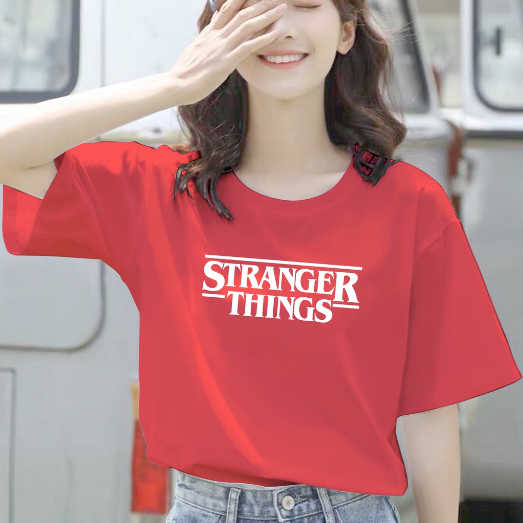 CALVIERO SHOP - BAJU KAOS ATASAN WANITA PRINT STANGERTHINK FULL