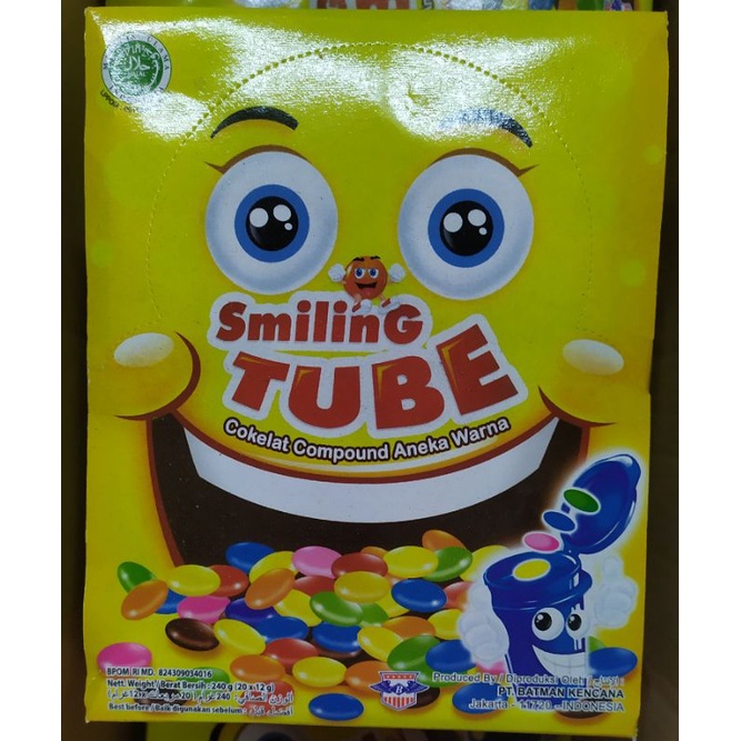 

Permen Smiling Tube / Permen Coklat ( isi 24 pcs @12gr )