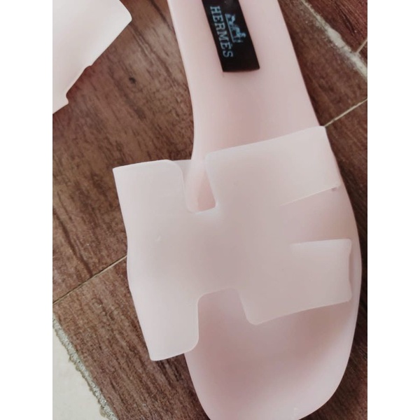 Sandal Her clear pvc Mes wanita (36-41) WIDE FIT