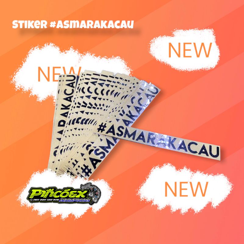 Jual stiker asmara kacau hitam cutting | Shopee Indonesia