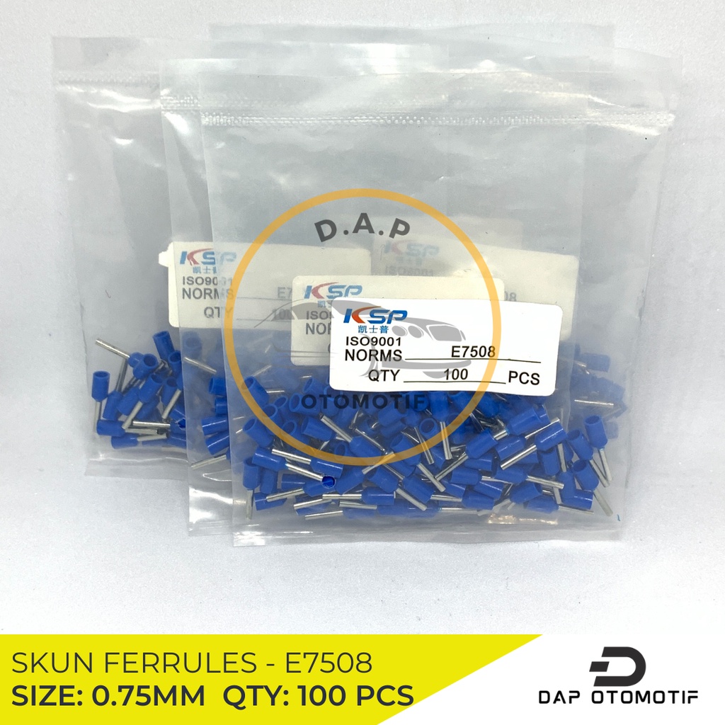 Skun Kabel Ferrules 0.75mm E7508 - KSP