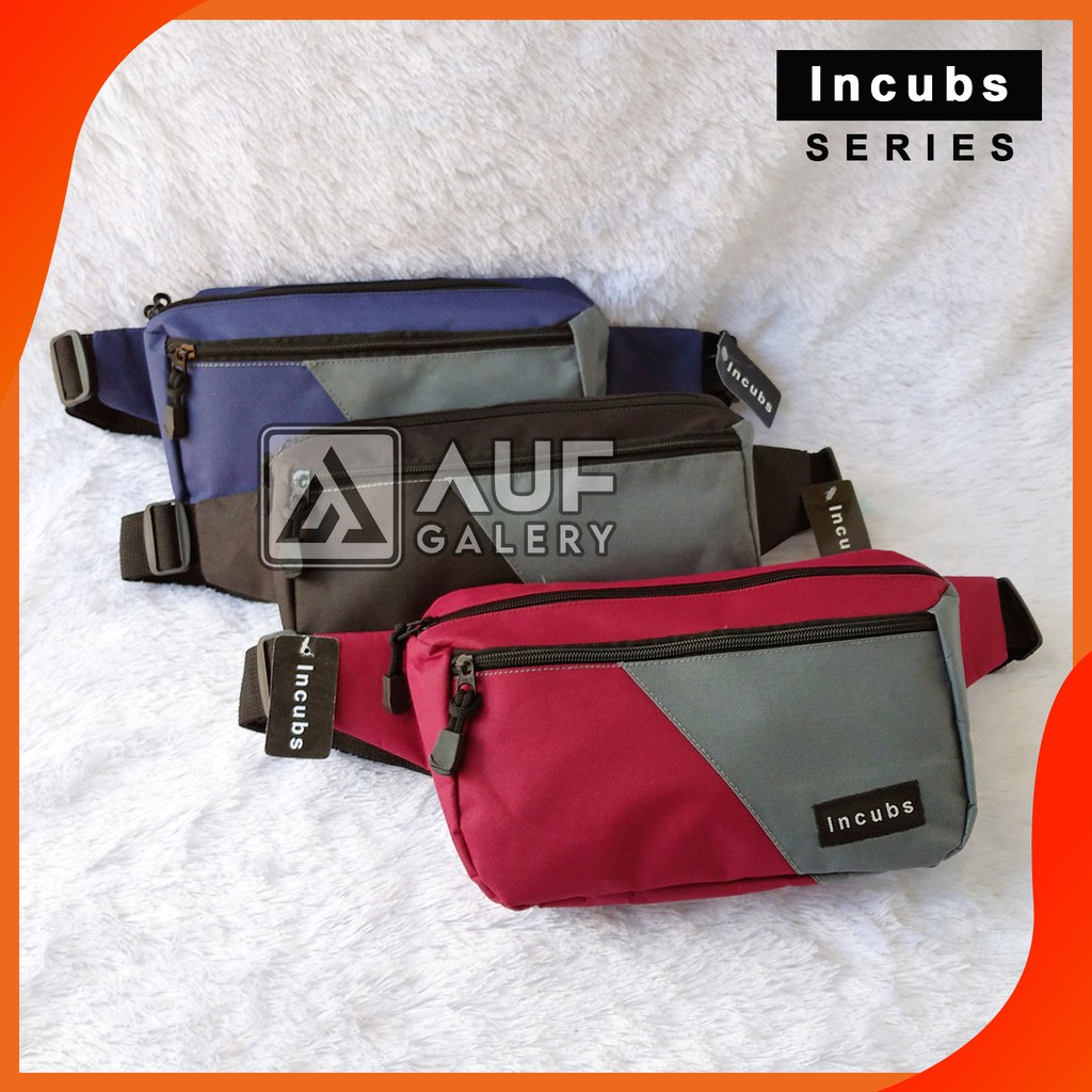 Tas Slempang Pria Wanita Incubs Jack Original Distro Kekinian | Tas Selempang Pinggang | Slingbag Pria Premium | Tas Selempang Cowok Murah | Waistbag Pria Keren | Tas Pria Murah | Tas Dada Pria