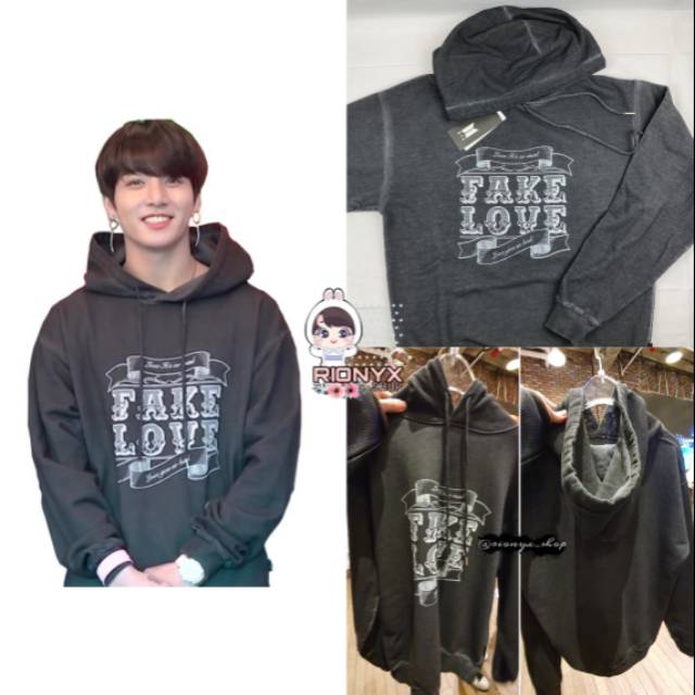 BTS POP UP STORE - HOODIE FAKE LOVE UNOFFICIAL