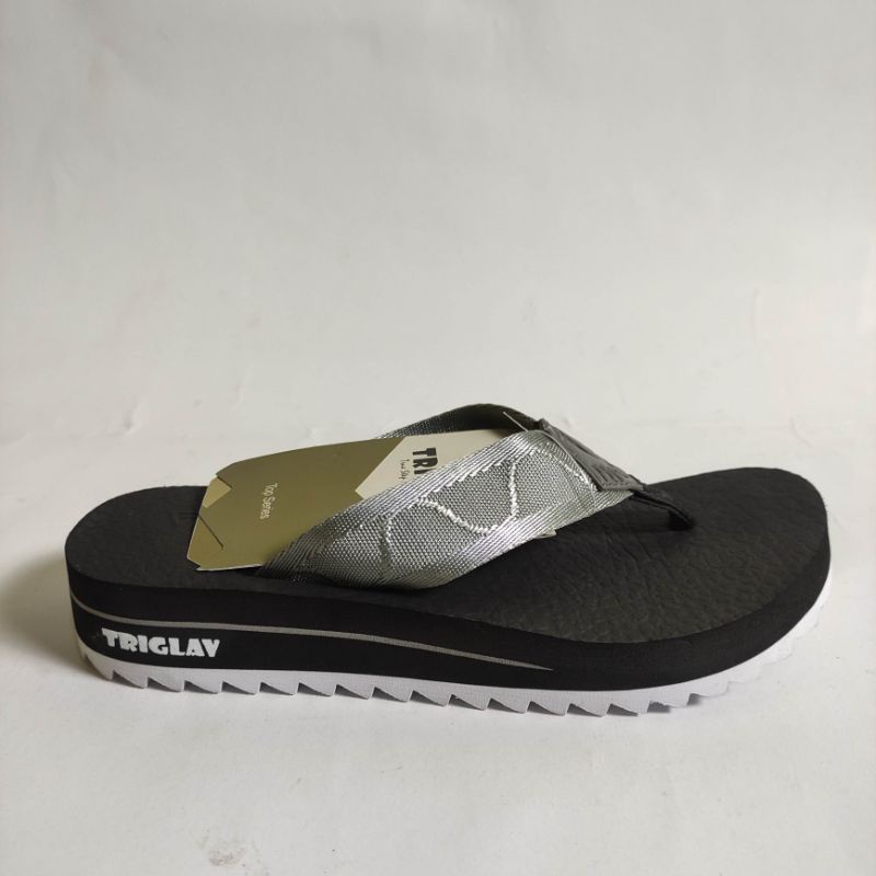 Sandal wanita Triglav original Bilqis hitam abu