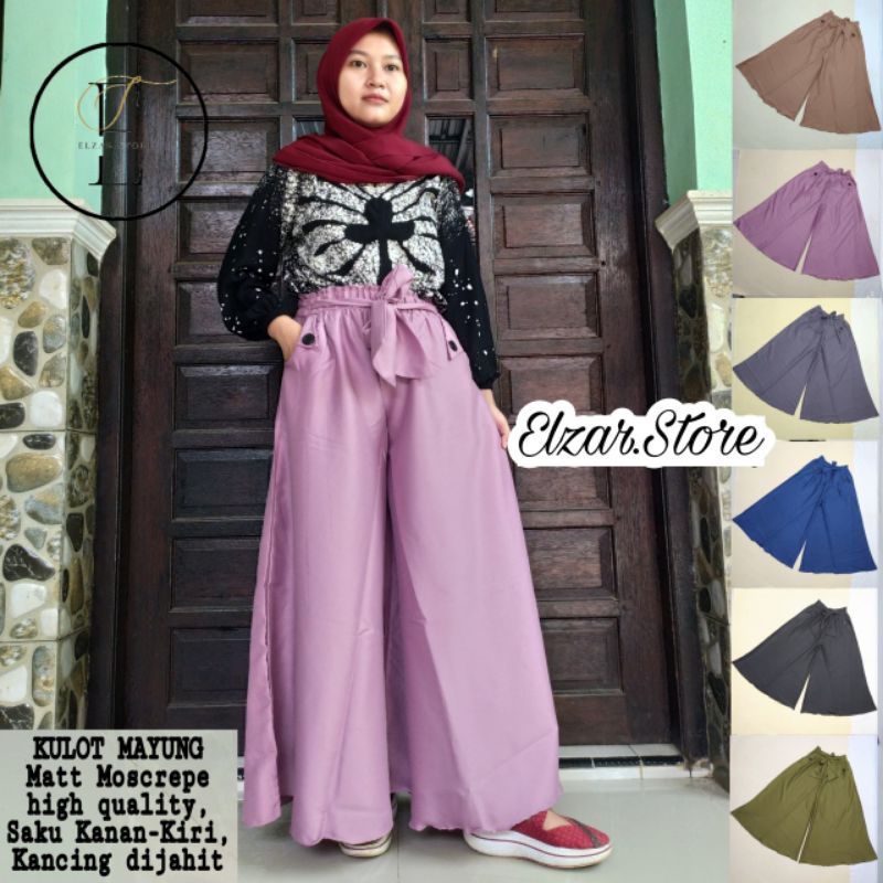 Celana Kekinian Kulot Mayung / Kulot Mayung / Kulot Rok Mayung