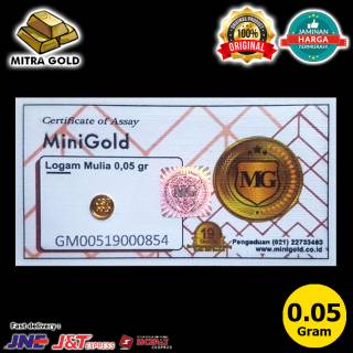 ZN201. Logam Mulia LM Mini Gold Emas Murni 0.05 Gram 24