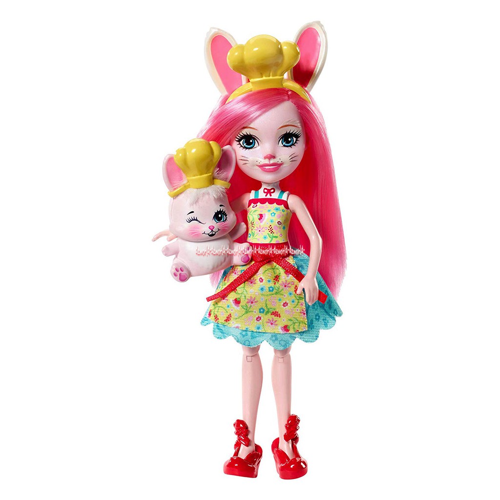 Enchantimals Kitchen Fun Cocina Diverida Mainan Boneka Encantimel  dengan playset dapur