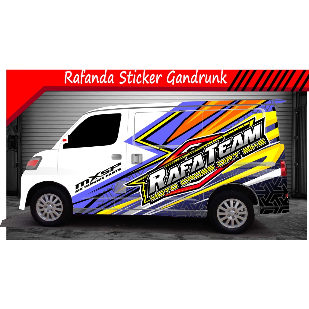 STIKER DECAL GRANDMAX BLINDVAN LUXIO APV AVANZA DLL