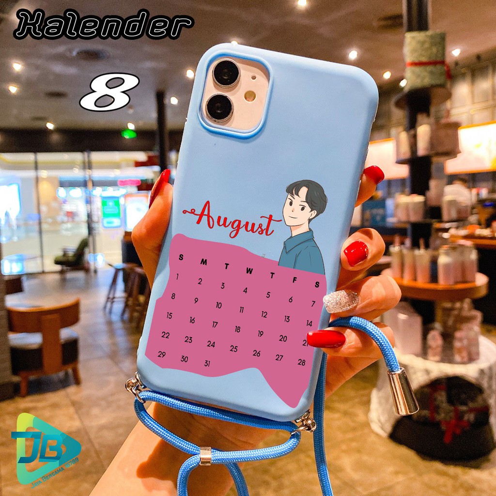 Softcase Slingcase Tali Lanyard Candy KALENDER Iphone X Xr Xs Max 11 12 Mini Pro Max JB3112