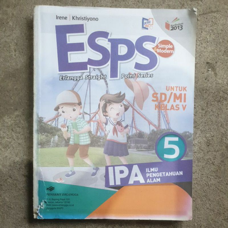 buku esps IPA.ilmu Pengetahuan Alam Sd Kelas 4.5.6 revisi kurikulum 13-Ipa 5 tanpa cover