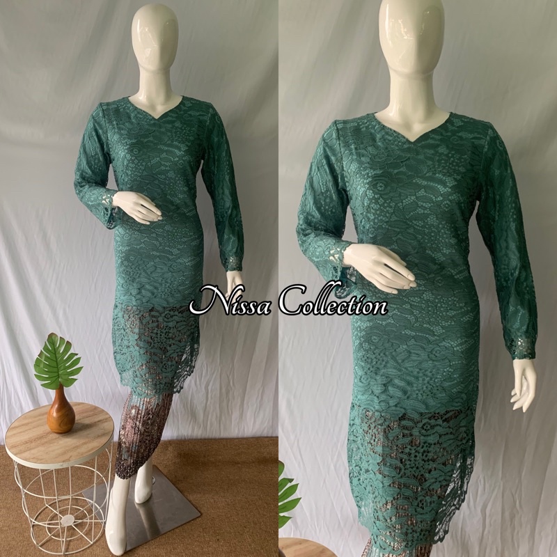 Kebaya Tunik Brokat. Kebaya Wisuda. Kebaya Lamaran. Kebaya modern. kebaya kekinian-4