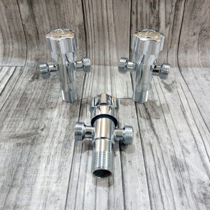 Jual STOP KRAN CABANG STAINLESS T / KNIE KRAN SHOWER KLOSET GRAVINO Berkualitas
