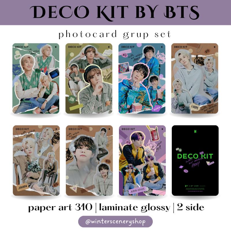 Photocard BTS - Deco Kit By BTS 2022