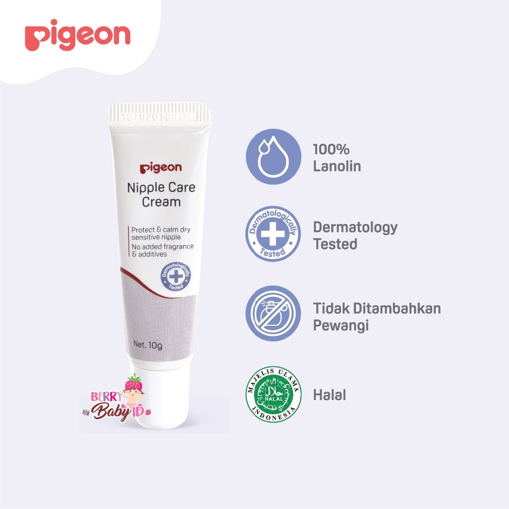 Pigeon Nipple Care Cream Lanolin Krim Puting Ibu Menyusui 10 Gram Berry Mart