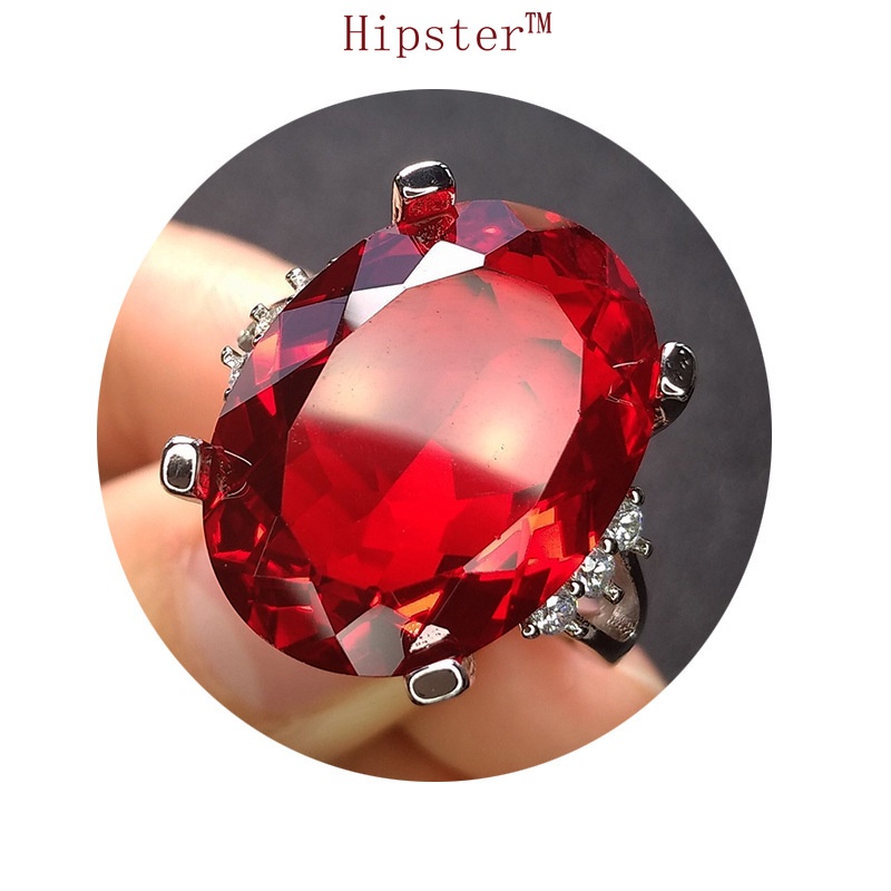 New Hot Selling Fashion Inlaid Ruby Ring