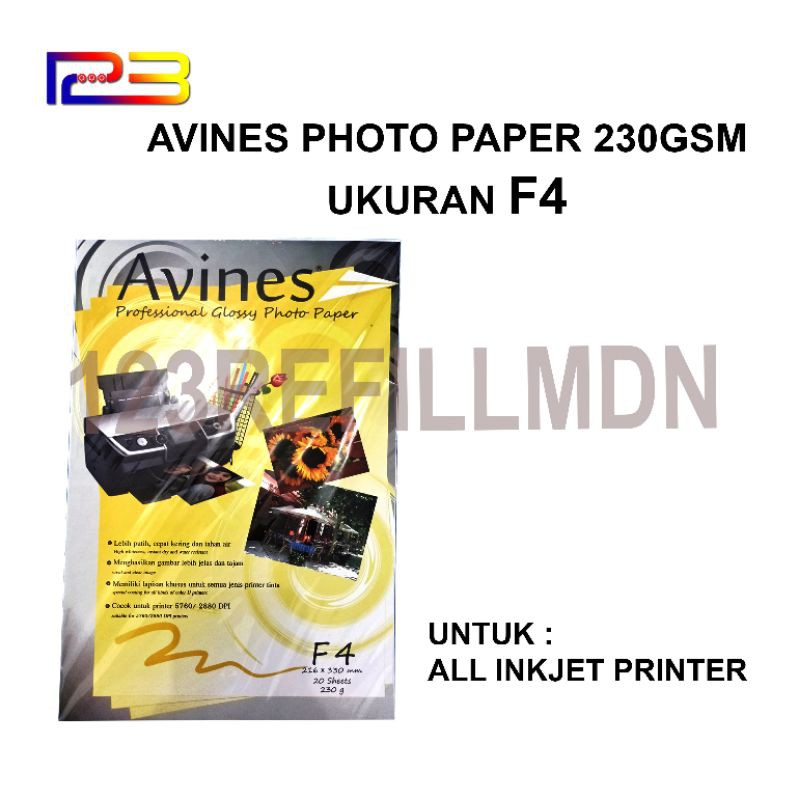 AVINES KERTAS PHOTO PAPER 230GSM F4