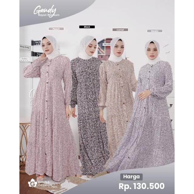 Dress ibu dan anak Gaudy ghina fashion/rayon premium