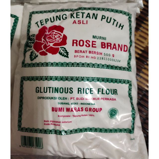 

Rose Brand Tepung Pulut / Tepung Ketan PUTIH 500Gr MURAH HALAL