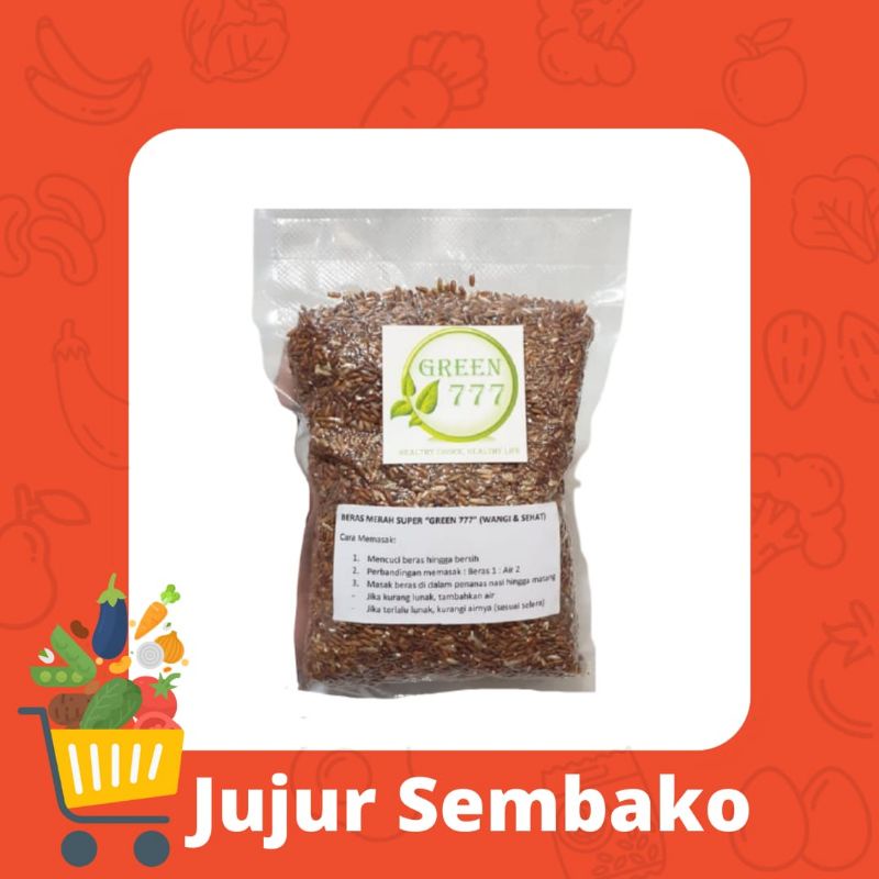 

BERAS MERAH ORGANIK 1KG / ORGANIC RED RICE 1KG PREMIUM DIET MPASI