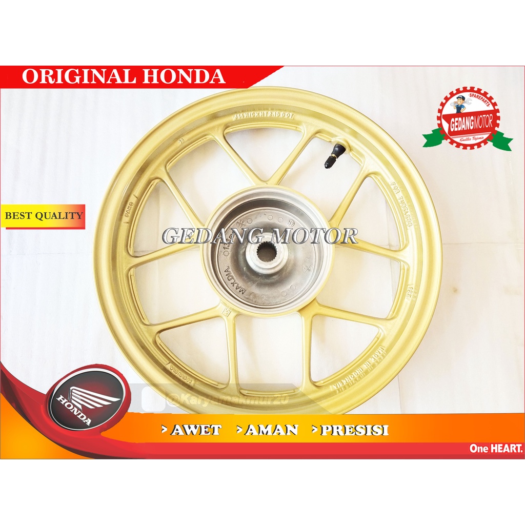VELG BELAKANG GOLD VARIO 125 ESP VARIO 150 ESP ORI AHM 42650-K59-A10ZB