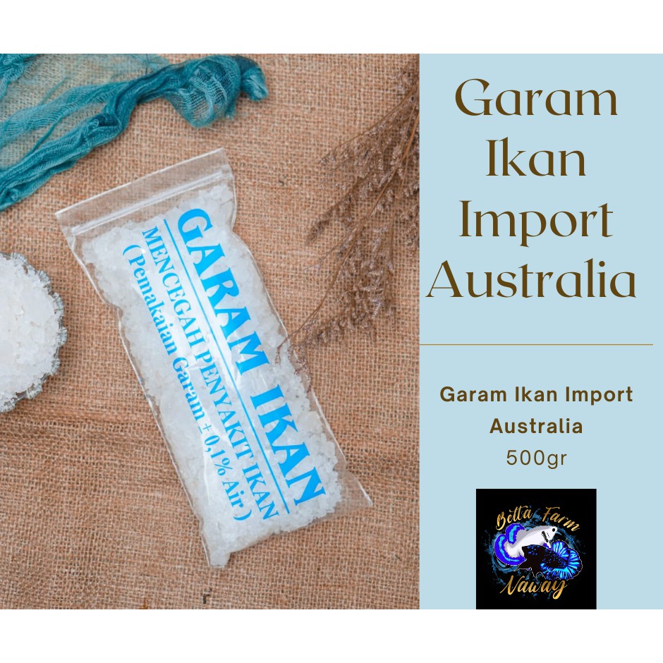 Garam Ikan Cupang Import Australia/ Garam Ikan Hias / Garam Ikan Koi / Garam Ikan Murah Premium