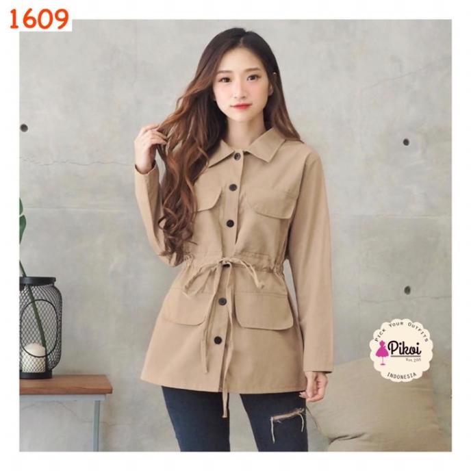 Jaket milea / jaket dilan / outer milea / luaran milea / jaket parka Termurah