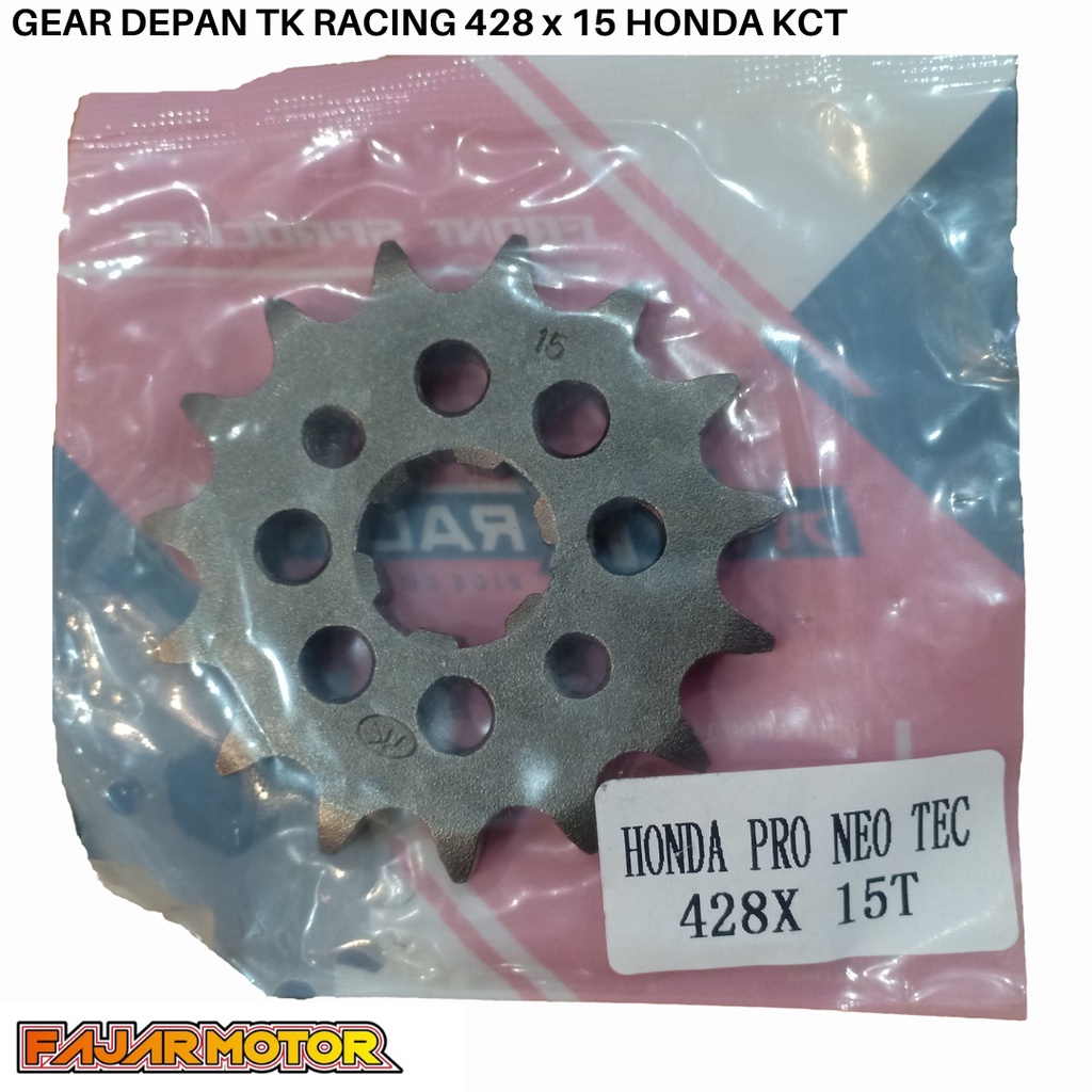 SSS GEAR GER DEPAN 428 520 JUPITER VIXION R15 MEGAPRO GL CB150R SUPRA SATRIA FU SMASH SHOGUN GIR FRONT SPROCKET-TK 428x15 proNeotec.
