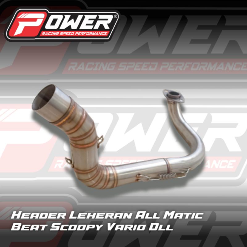 Header Leheran Beat Scoopy Model Cobra Jengat Ngacung Inlet 38