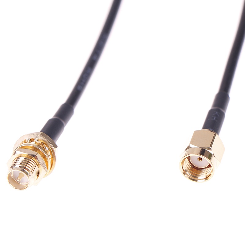 &lt; E2id &amp; &gt; 1PC Kabel extension Antena router WiFi RG174 RP-SMA male Ke female Panjang 1m