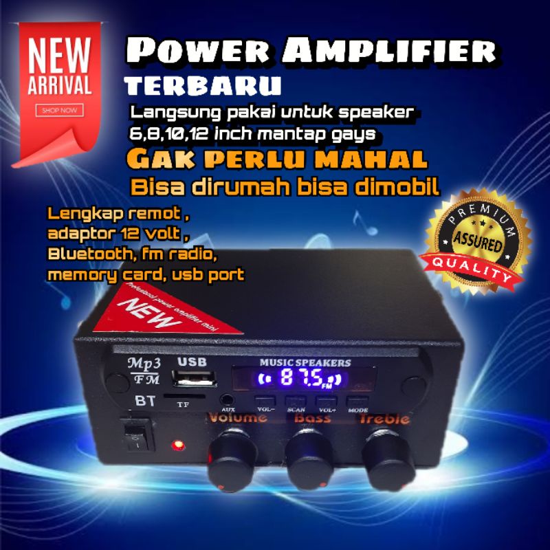 PROMO MP3 BLUETOOTH USB AMPLIFIER CANTIK MUNGIL