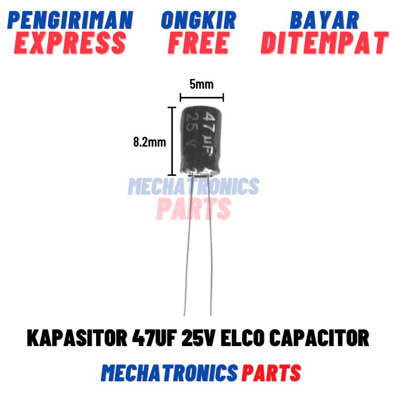 [PAS-9070] ELCO KAPASITOR 47uF 25 VOLT AG83