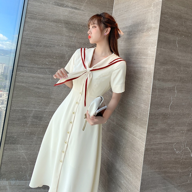 【Rozen】 Korean Vintage Summer Midi Dress 7326