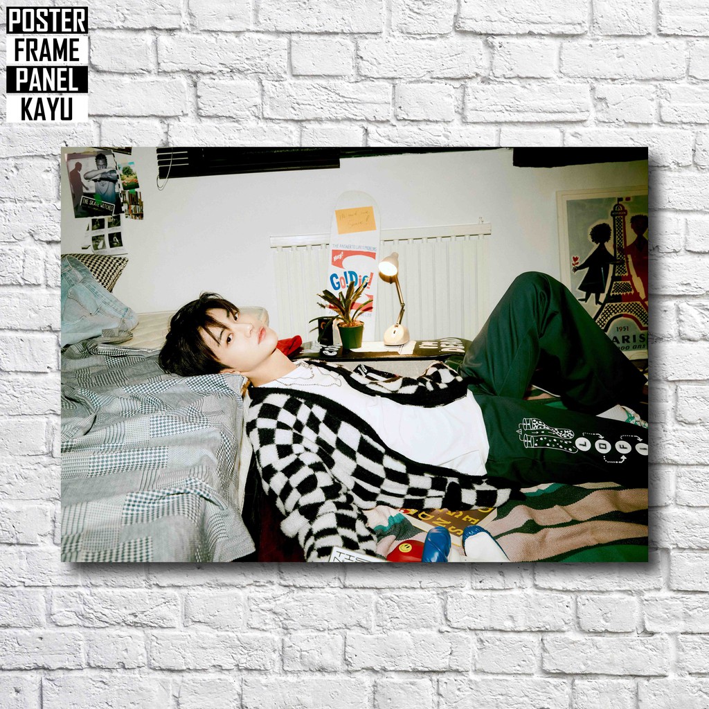 Poster NCT Dream Jaemin Boring Jalapeno Frame Kayu Solid A4 JAE018