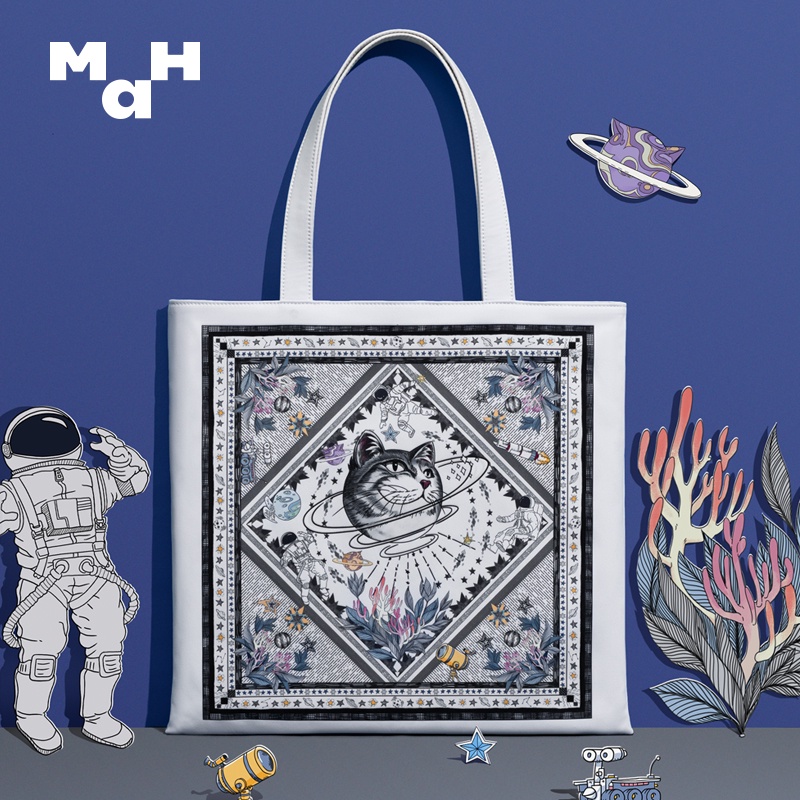 MAH Original Astronaut Seri Tas Tote Bag Wanita Simple Dan Stylish