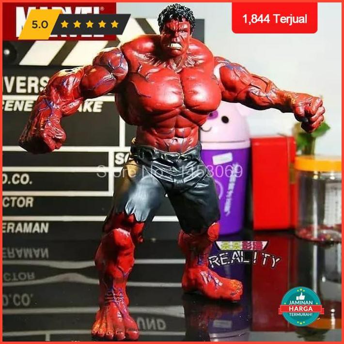 Mainan Anak 6.6 Hulk Merah Action Figure Marvel Red Hulk Limited