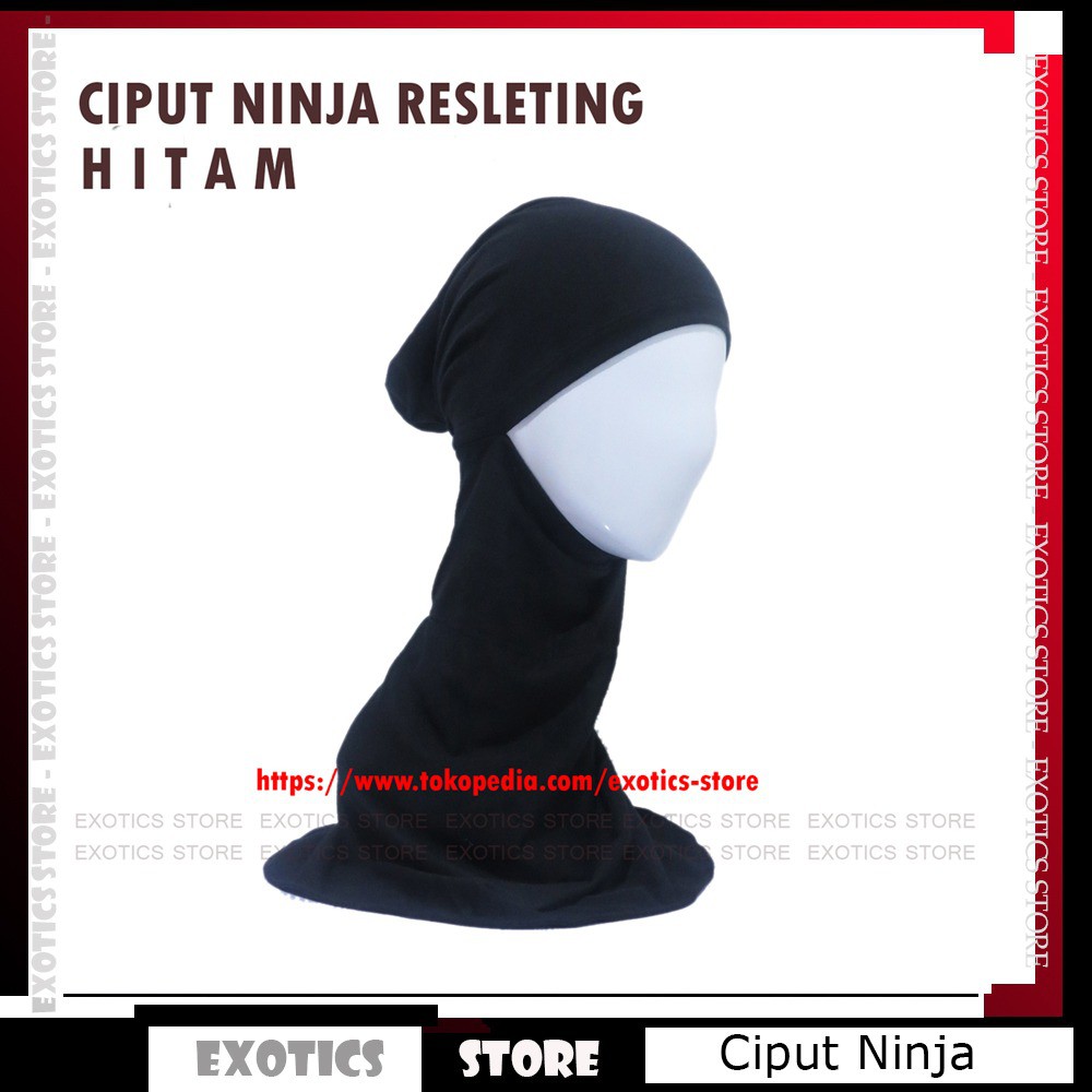 MURAH Ciput Ninja Inner Hijab Dalaman Jilbab Ciput Hitam