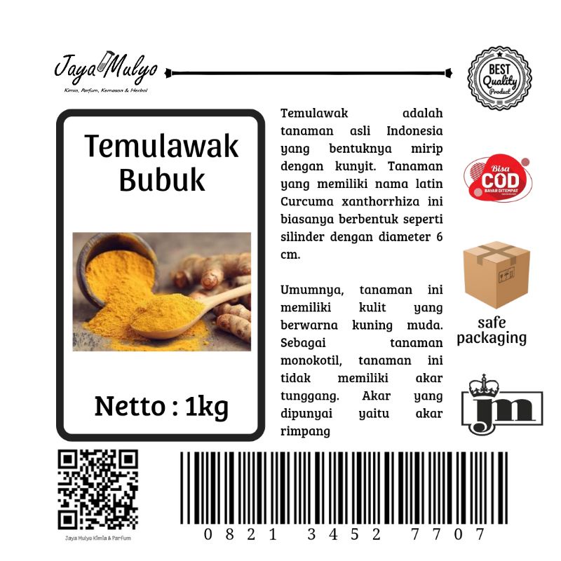 

Temulawak Bubuk (1kg)