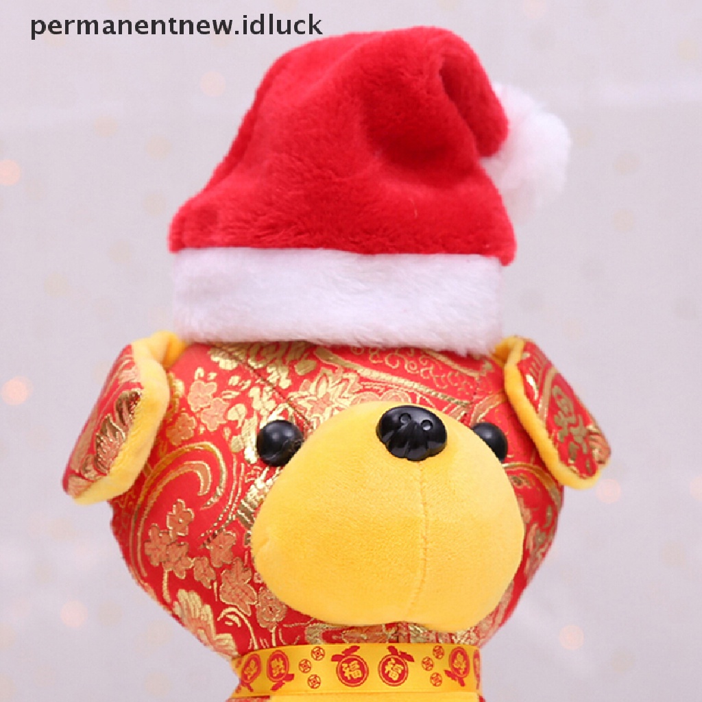 Ornamen Topi santa Natal Untuk Anjing / Kucing Peliharaan