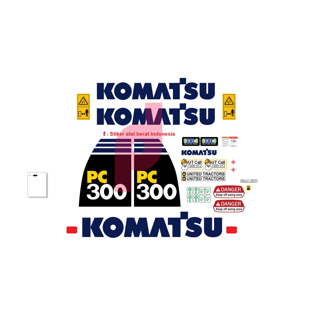 

STIKER KOMATSU PC300-8