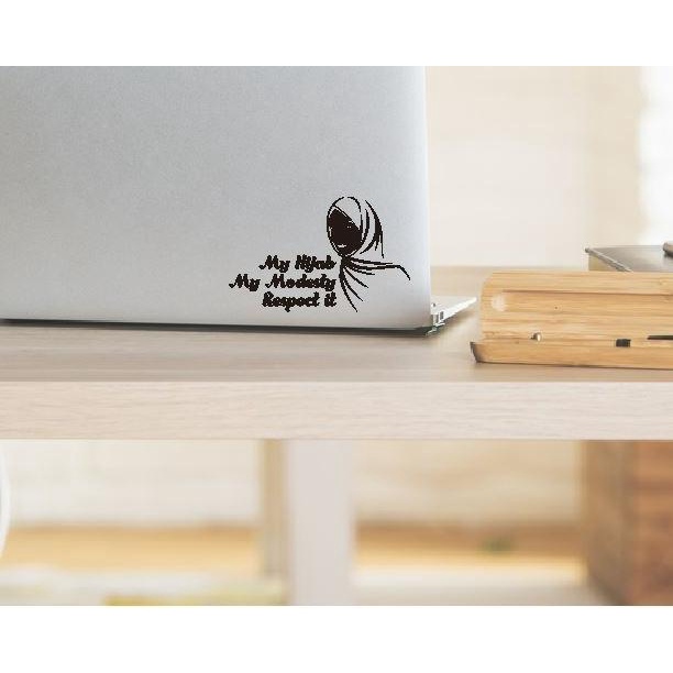 Stiker My Hijab Modesty Muslimah Mobil Laptop Helm Dasbor Motor Kaca