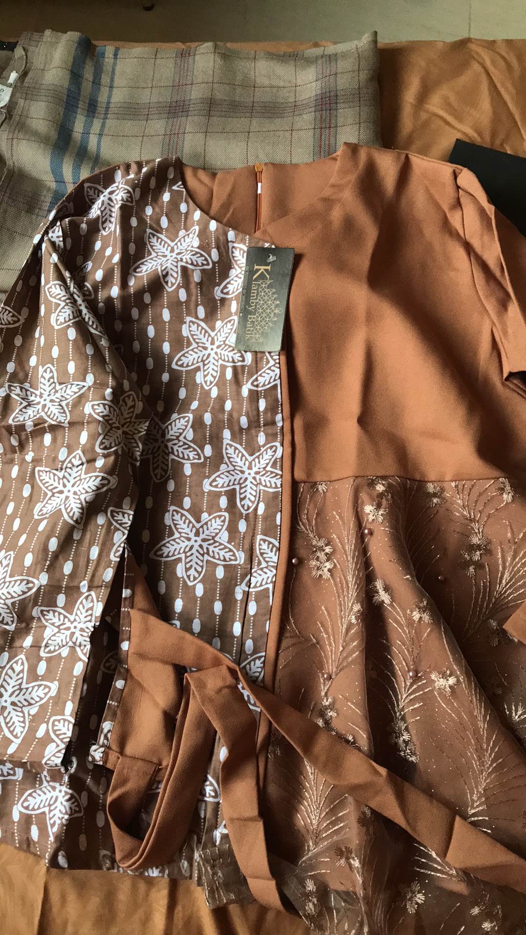 Batik Wanita Kekinian Blouse Batik Brokat Batik Kombinasi