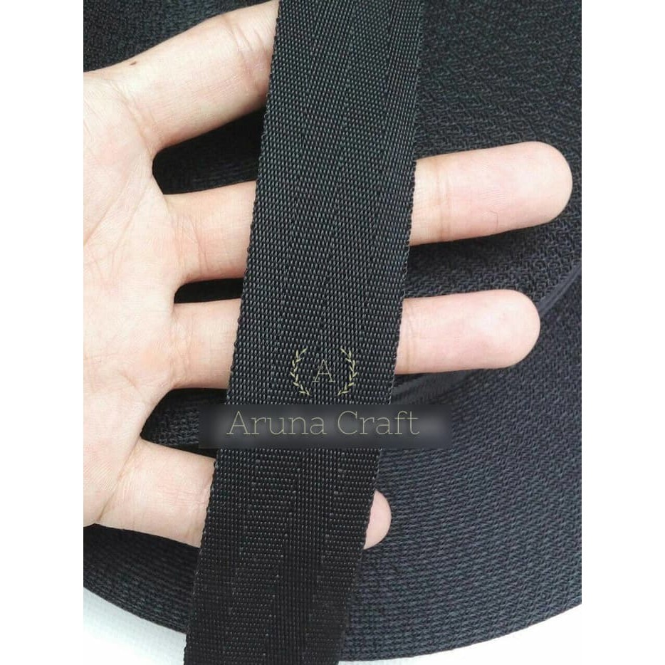 Tali Webbing KTB 2.5 Cm Tali Tas Seatbelt - 1 Meter