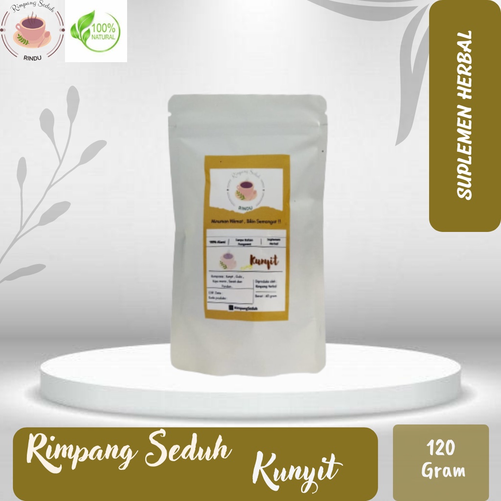 

Minuman Wedang Kunyit Bubuk 120 g Herbal Instan Alami Tanpa Bahan Pengawet Tradisional