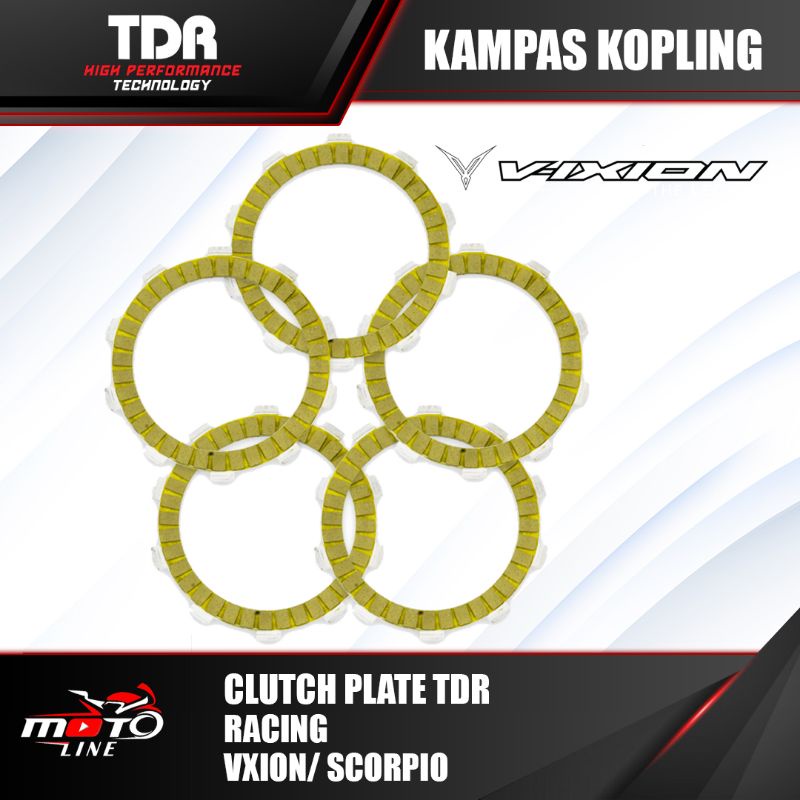 Kampas Kopling TDR Racing Vixion / Scorpio