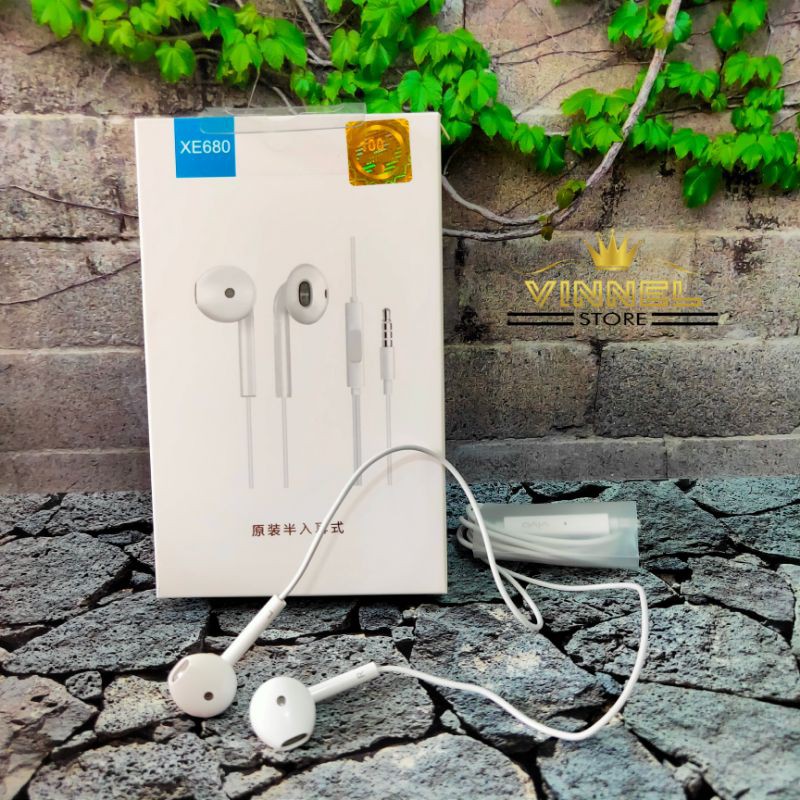 Headset Vivo XE-680 Original 100% Vivo Y53 Y22 Y21 Y66 V3 V5 - earphone Vivo ori 100%