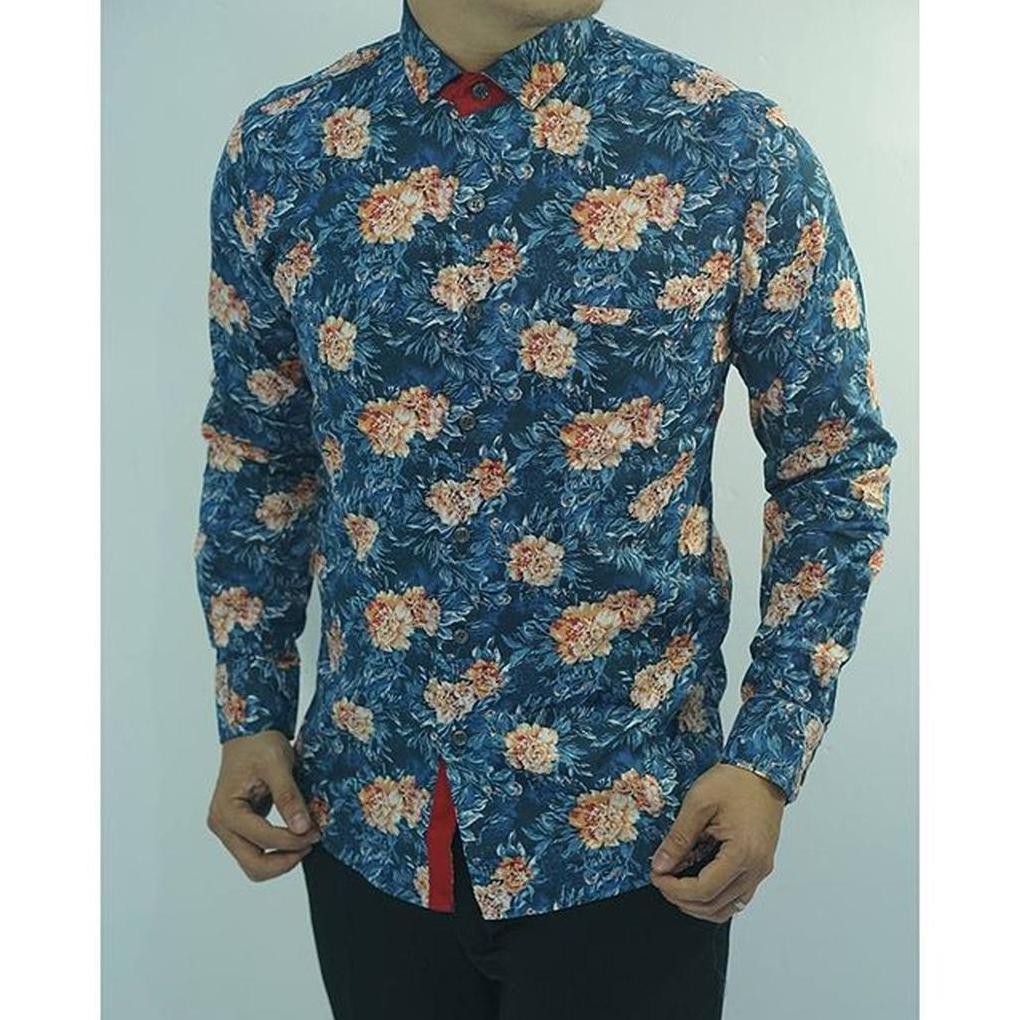 Terbaik Baju Batik Slimfit Colin Dion CB237 - Kemeja Batik Slim Fit Modern
