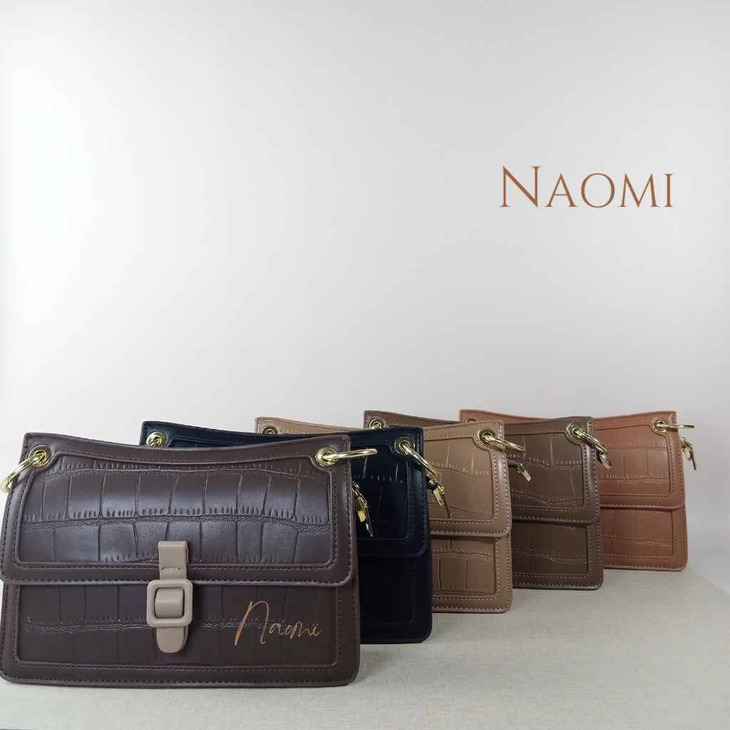 NAOMI - Chelsea Bag Sling Bag Import Long Strap Bag - Tas Wanita Kulit Premium - Slempang Tas Hangout - Tas Wanita - Tas Naomi - Naomi Bag - women bag