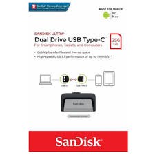 FLASHDISK OTG 3.0 USB C SANDISK 256GB BLACK